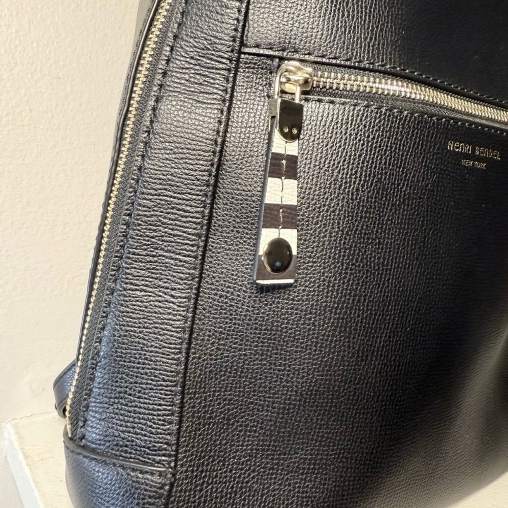 HENRI BENDEL Bowery Black Backpack NEW Without Tags - Picture 3 of 11
